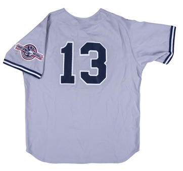 1995 Derek Jeter Game Used Columbus Clippers Road Jersey (Clippers LOA & Bat Boy LOA )